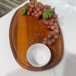 Mid Century Danish Cheese Board.  17x10.5.